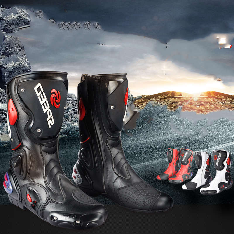 Four seasons men's off-road motorcycle boots