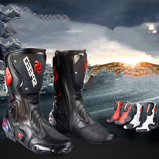 Four seasons men's off-road motorcycle boots