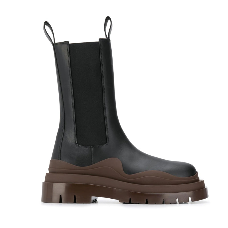 British Motorcycle Boots Platform Martin Boots