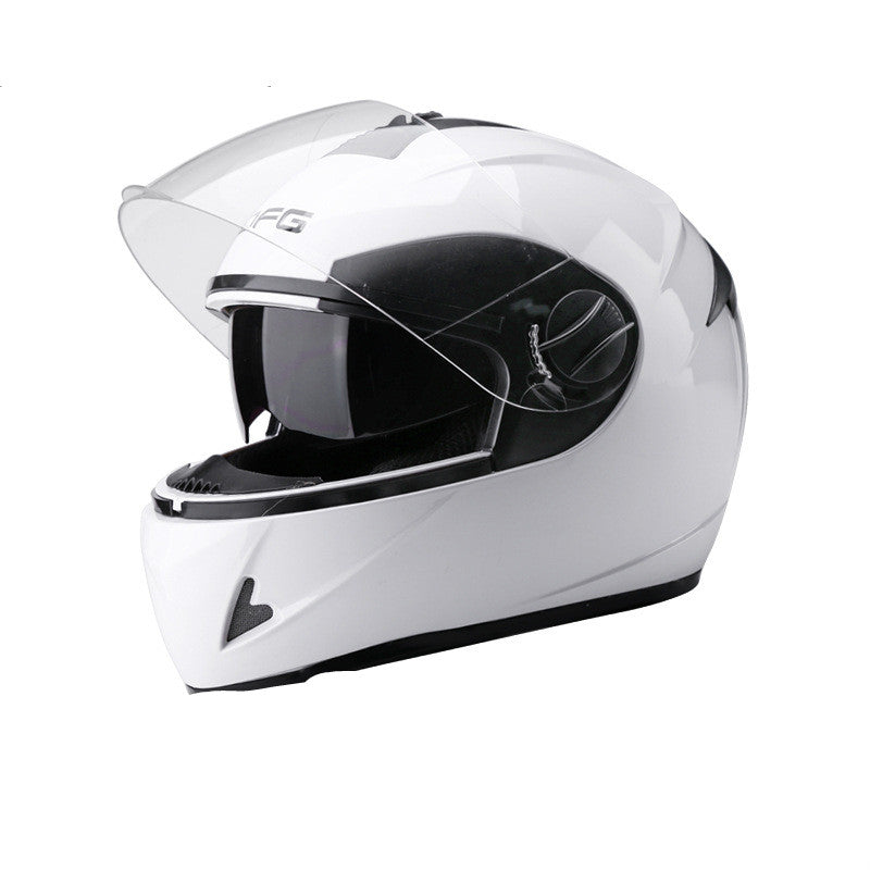 Battery Car Helmet Gray Male Anti-Fog Four Seasons Full Face Helmet