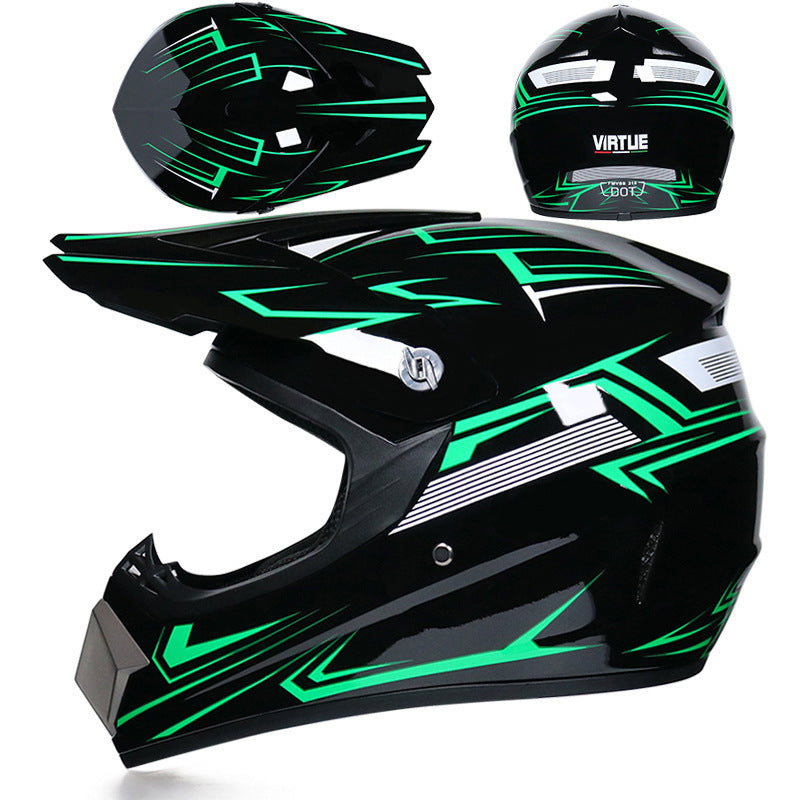 Small Off-road Helmet Racing Lightweight Mountain Full Face Helmet With Goggles