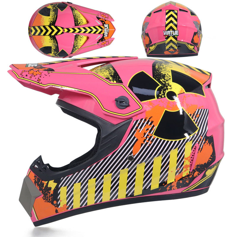 Small Off-road Helmet Racing Lightweight Mountain Full Face Helmet With Goggles