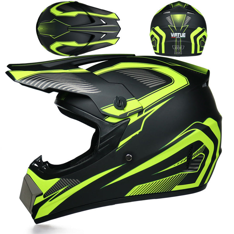 Small Off-road Helmet Racing Lightweight Mountain Full Face Helmet With Goggles