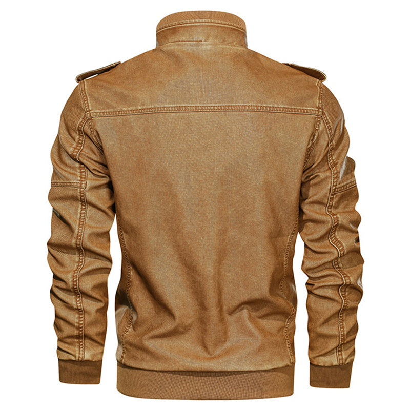 Winter And Autumn Men Leather Jacket Men Motorcycle Jackets