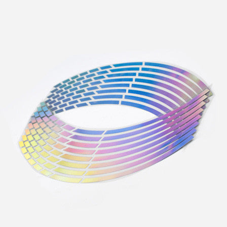 18 Inch car rim wheel with motorcycle rim sticker