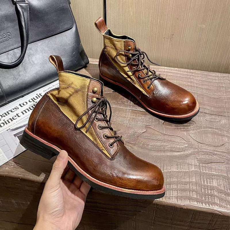 Japanese Retro Paratrooper Motorcycle Boots