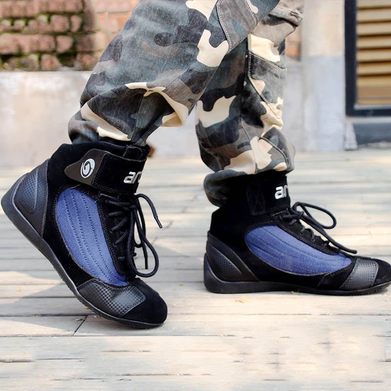 Riding motorcycle boots