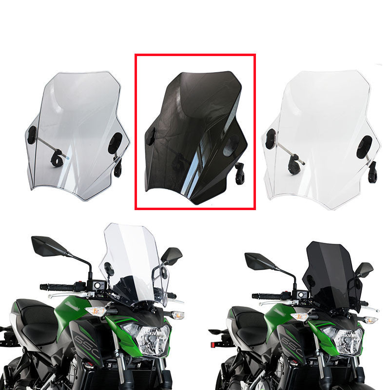 New Transparent Grey Black Motorcycle Windshield Glass