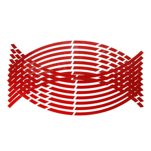 18 Inch car rim wheel with motorcycle rim sticker