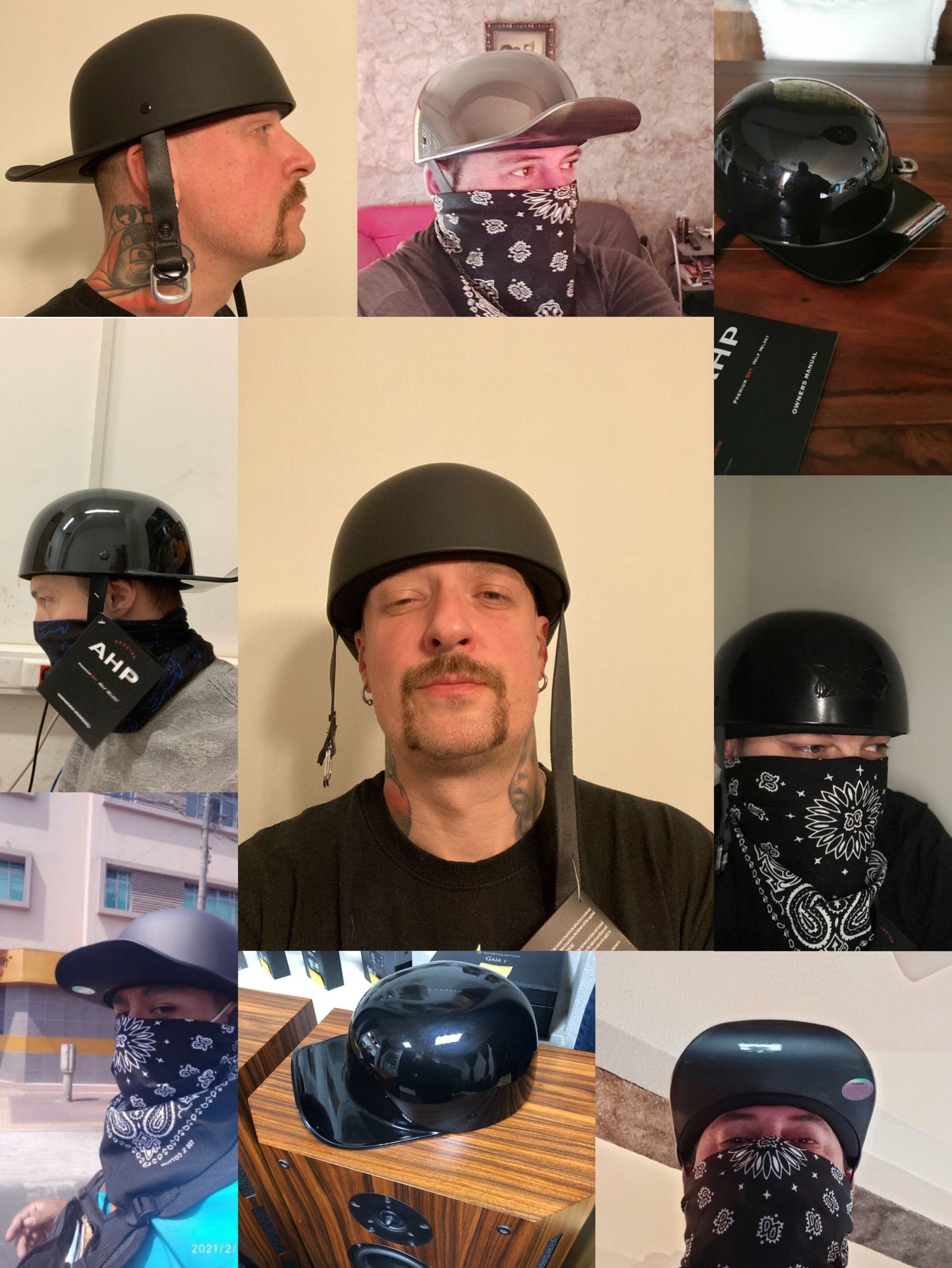 Cruise Helmet Retro Gangster Hip Hop Flaws