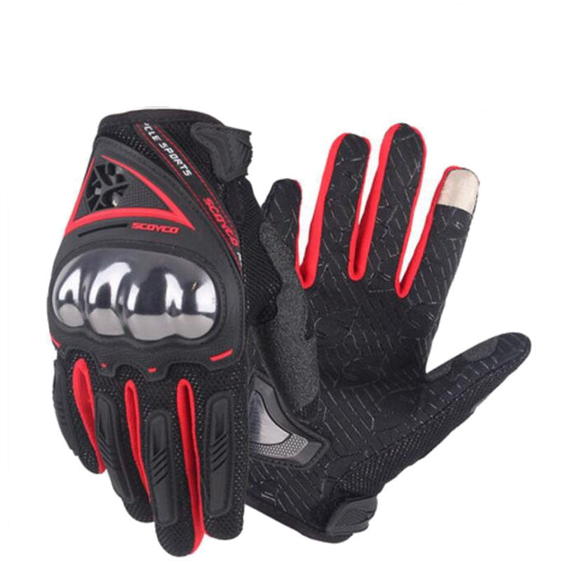 Shell Gloves Motorcycle Rider Breathable Anti-fall Full Finger Gloves