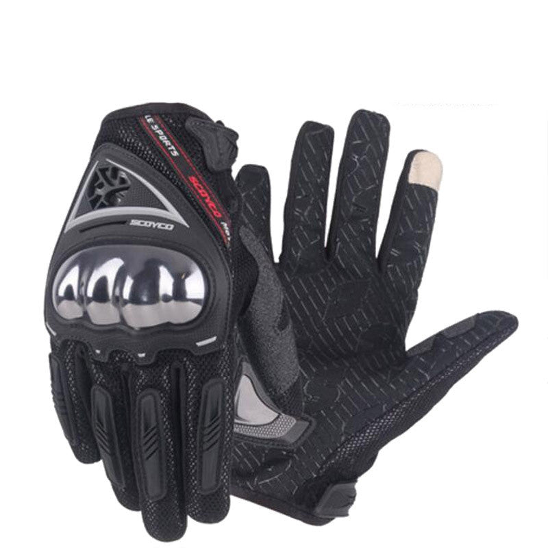 Shell Gloves Motorcycle Rider Breathable Anti-fall Full Finger Gloves