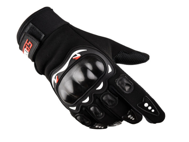 Protective shell motorcycle gloves