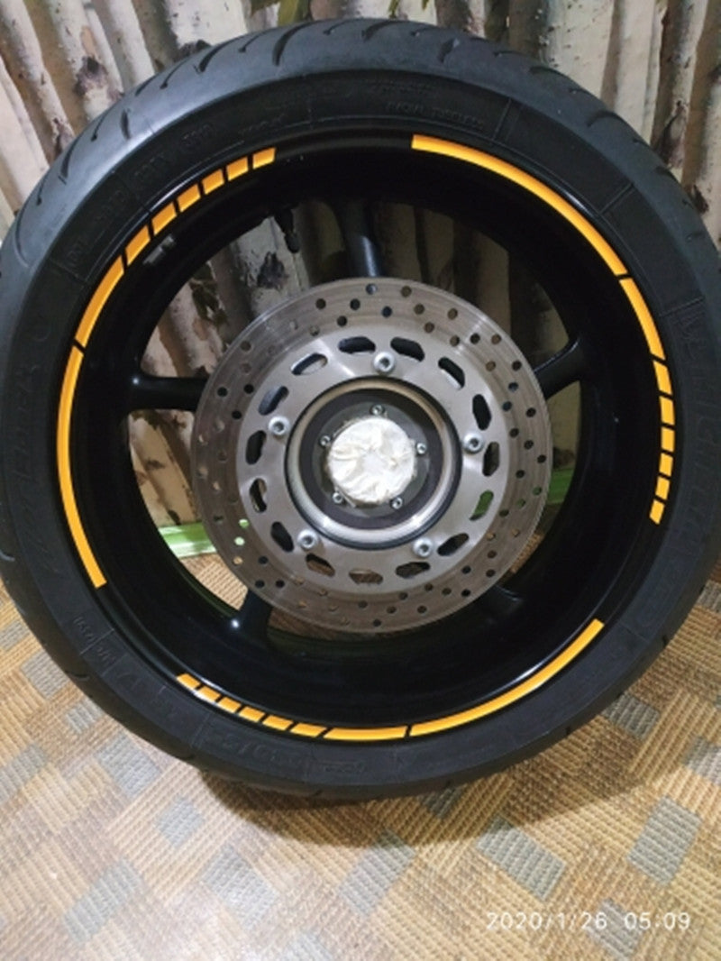 18 Inch car rim wheel with motorcycle rim sticker