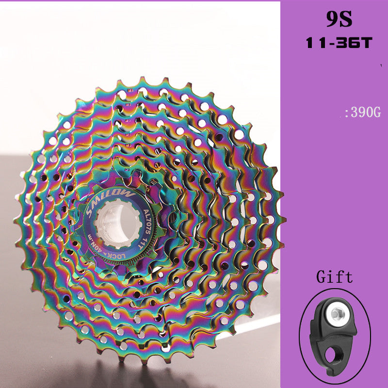 9-speed colorful cassette flywheel