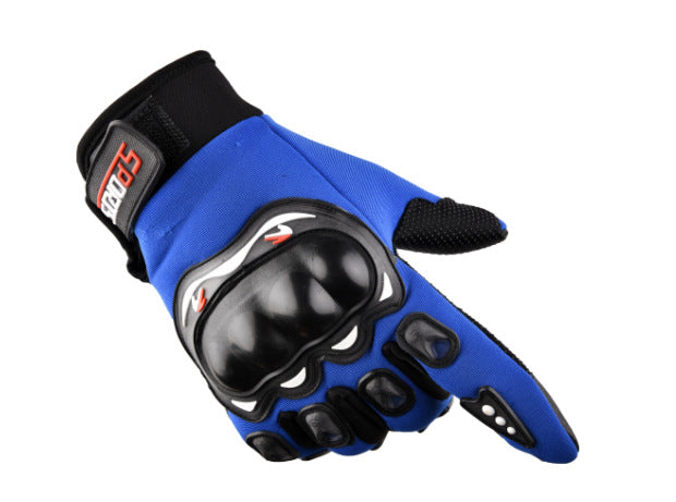 Protective shell motorcycle gloves