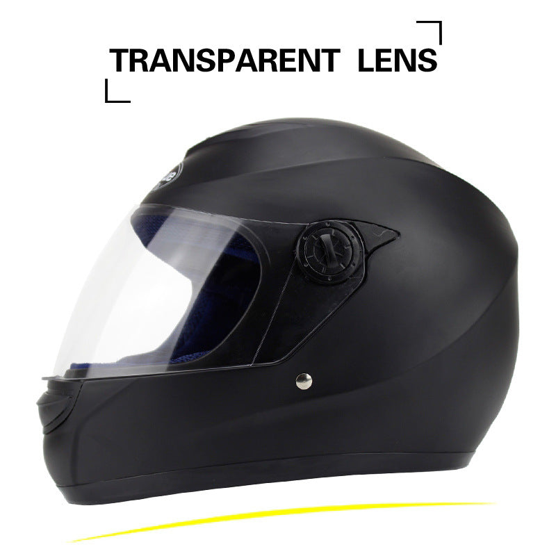 Electric motorcycle full-cover helmet