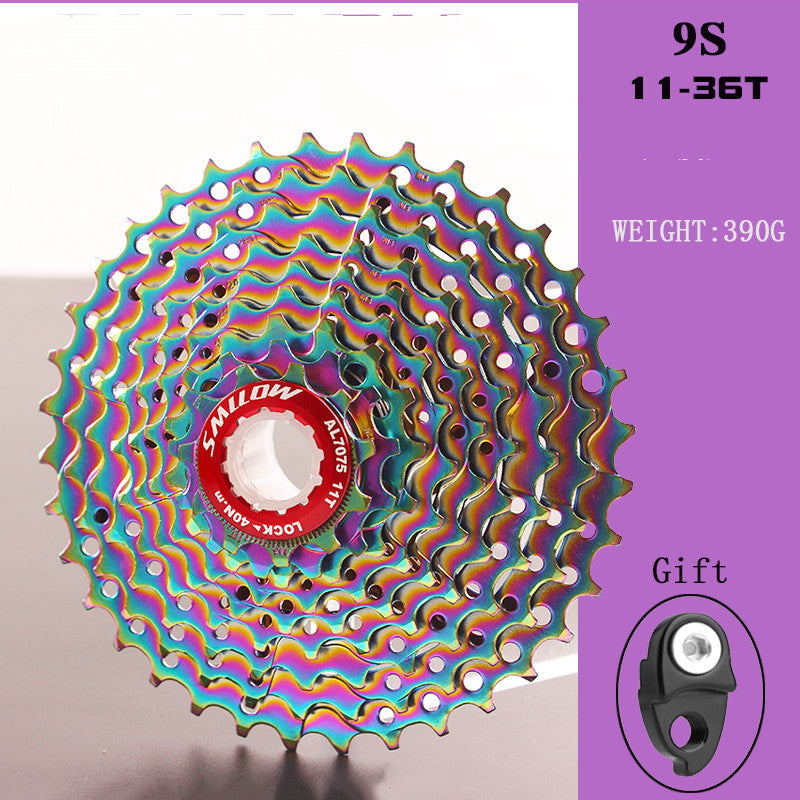9-speed colorful cassette flywheel