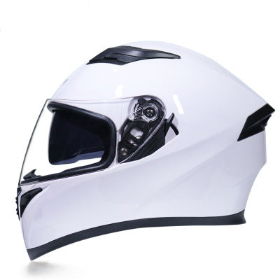 Motorcycle Helmet Anti-fog Dual Lens Full Face Helmet Cool Street Car Bluetooth Protective Helmet