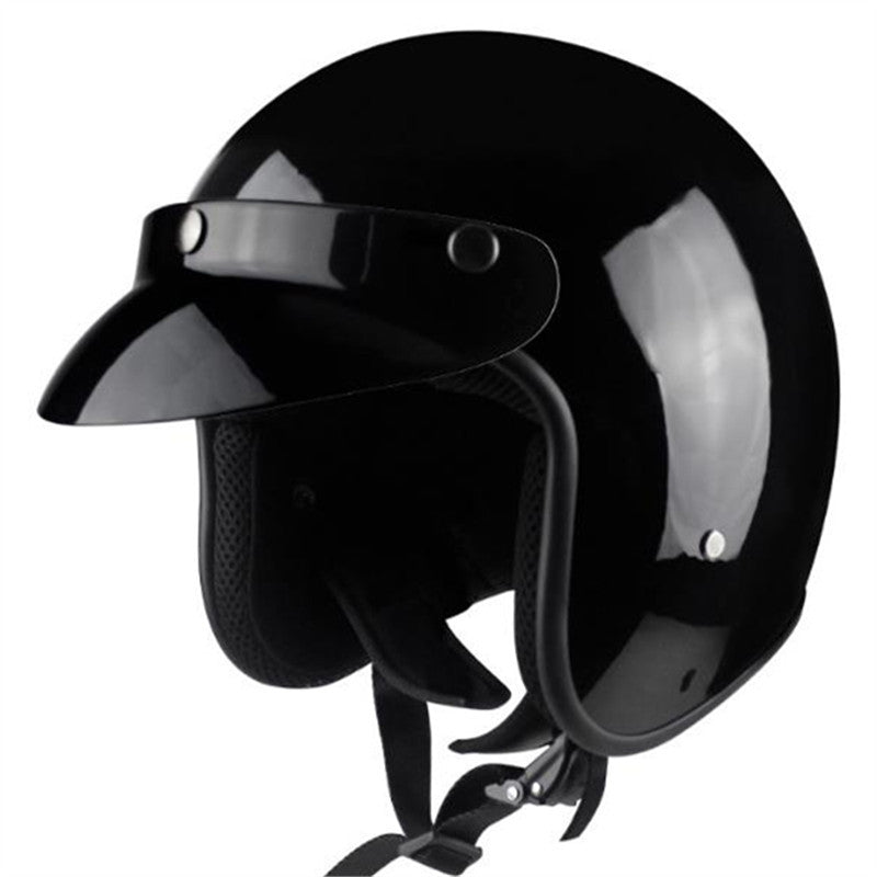 Men And Women Motorcycle Retro Hard Hat Helmet